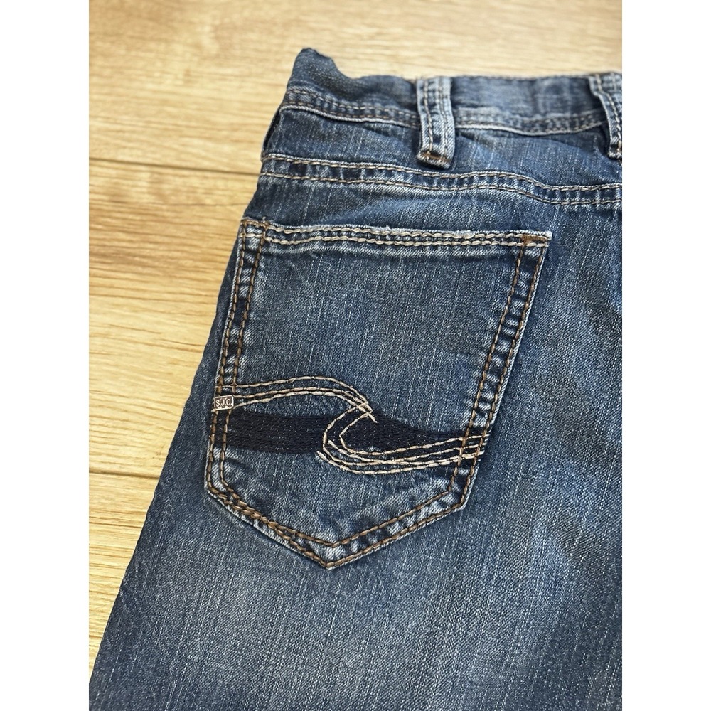 Silver Jeans Co Zac Relaxed Mens Jeans 33x32 Country Western Cowboy Nice Fading - Picture 9 of 10